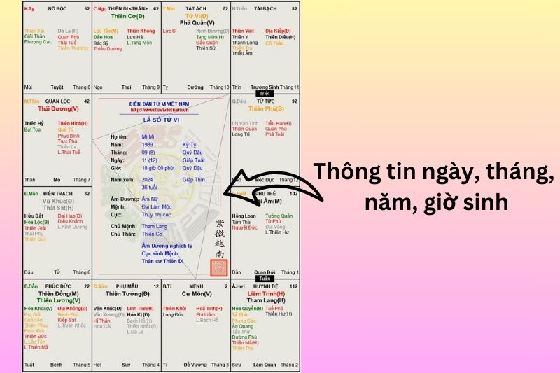 Lá số tử vi là gì? Cấu tạo và ý nghĩa của các ô lá số tử vi