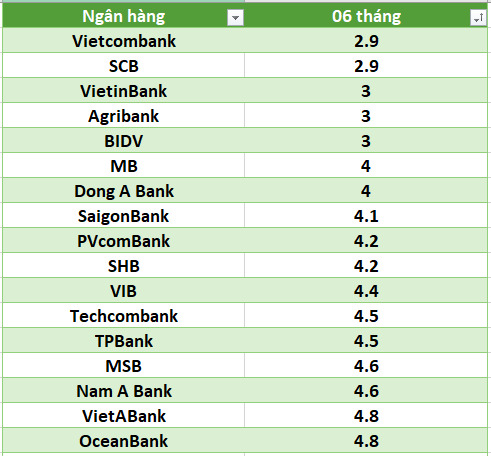 Lãi suất ngân hàng hôm nay 20.7: 12 ngân hàng trên 6%