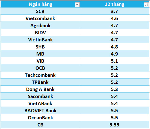 Lãi suất ngân hàng hôm nay 28.8: Kỳ hạn 12 tháng vượt mốc 9%