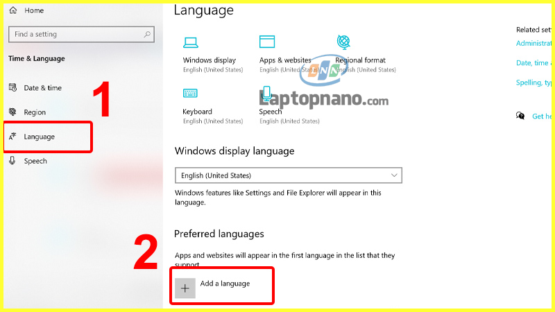 Hướng dẫn cách cài đặt ngôn ngữ tiếng việt cho máy tính win 10