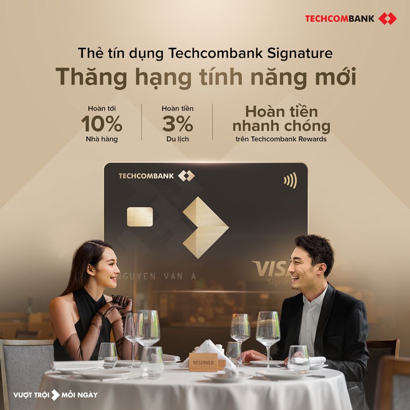 [Cập nhật] Ưu đãi thẻ tín dụng Techcombank Visa Signature