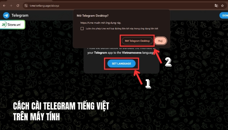 Cách cài tiếng Việt cho Telegram trên điện thoại, máy tính ĐƠN GIẢN