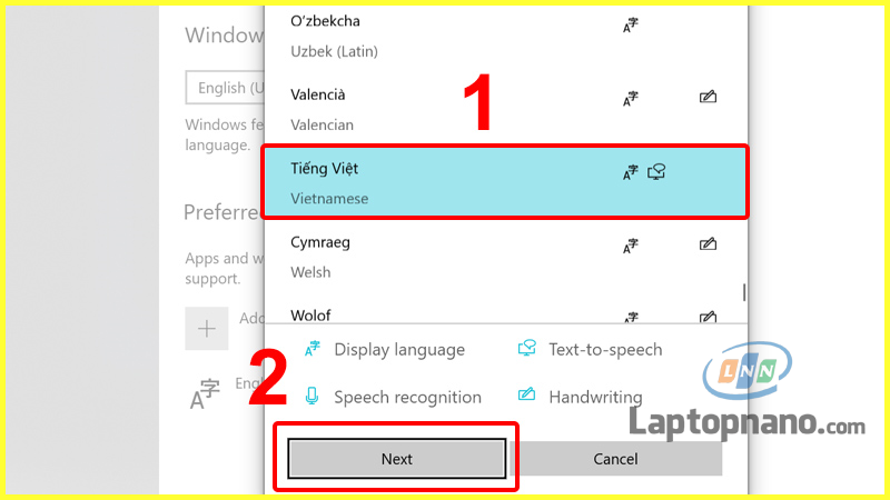 Hướng dẫn cách cài đặt ngôn ngữ tiếng việt cho máy tính win 10