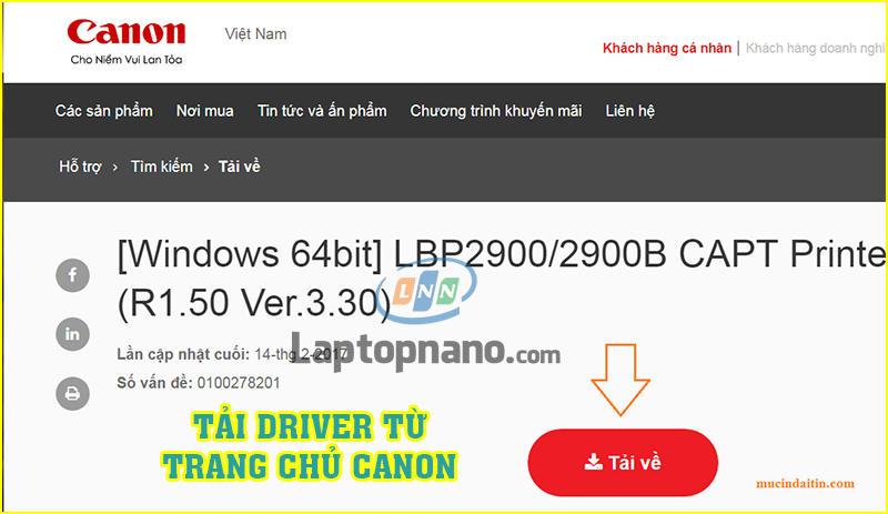 Hướng dẫn chi tiết cách cài máy in Canon 2900 cho Win 10 64bit