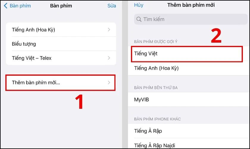 Cài đặt bàn phím iPhone tiếng Việt có số nhanh, đơn giản