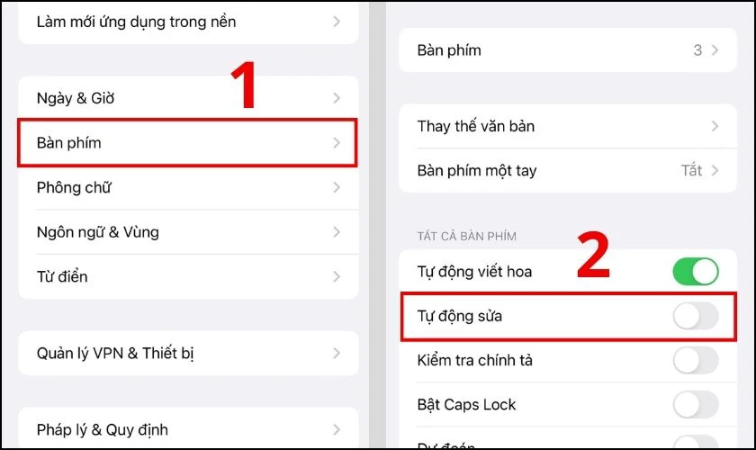 Cài đặt bàn phím iPhone tiếng Việt có số nhanh, đơn giản