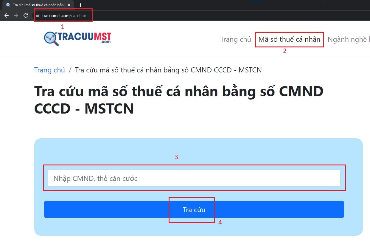 8 cách tra cứu mã số thuế cá nhân online bằng CCCD/CMND CHÍNH XÁC