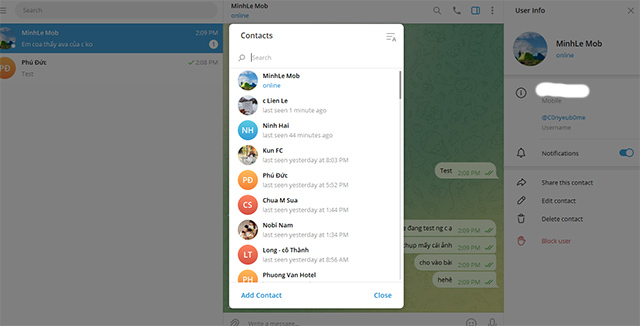 Telegram 5.3.0 Ứng dụng chat miễn phí