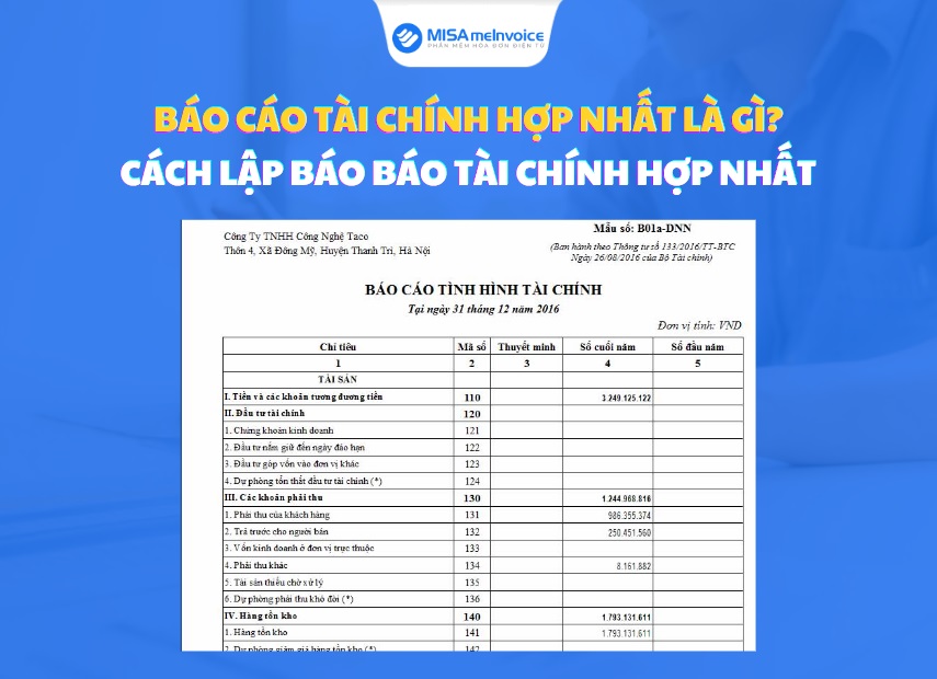 Báo cáo tài chính hợp nhất là gì? Phân biệt báo cáo tài chính hợp nhất và riêng lẻ