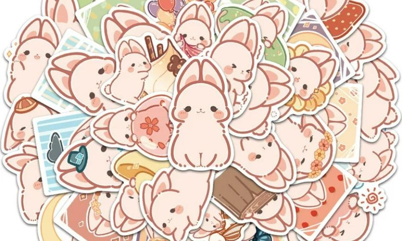 15 Mẫu sticker thỏ cute dễ thương ấn tượng 2024