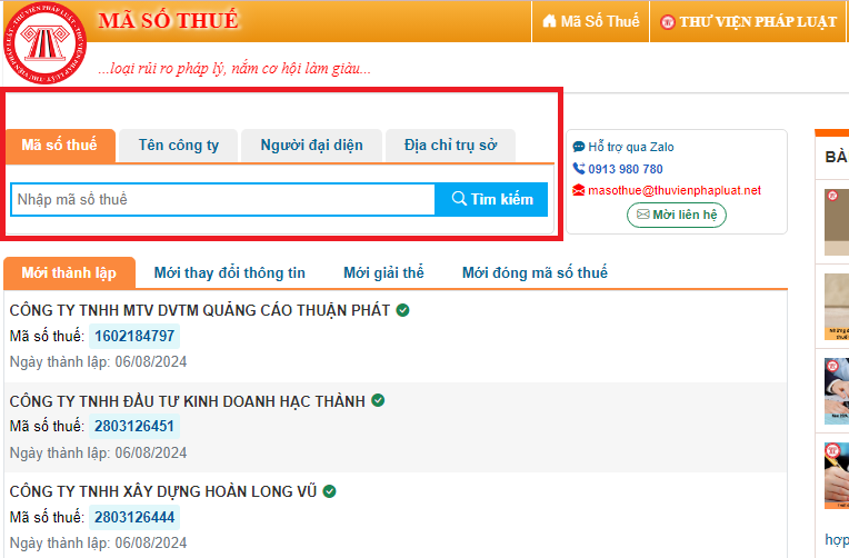 02 cách tra cứu mã số thuế doanh nghiệp đơn giản nhất