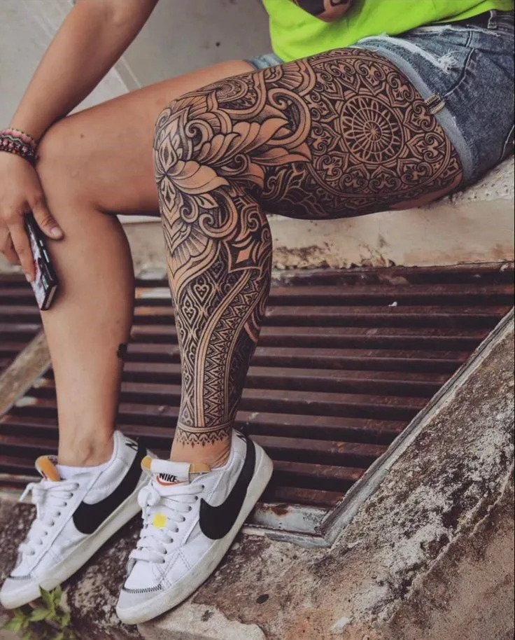 Top 500+ hình xăm full chân cho nam và nữ được chọn lọc - Genztattoo