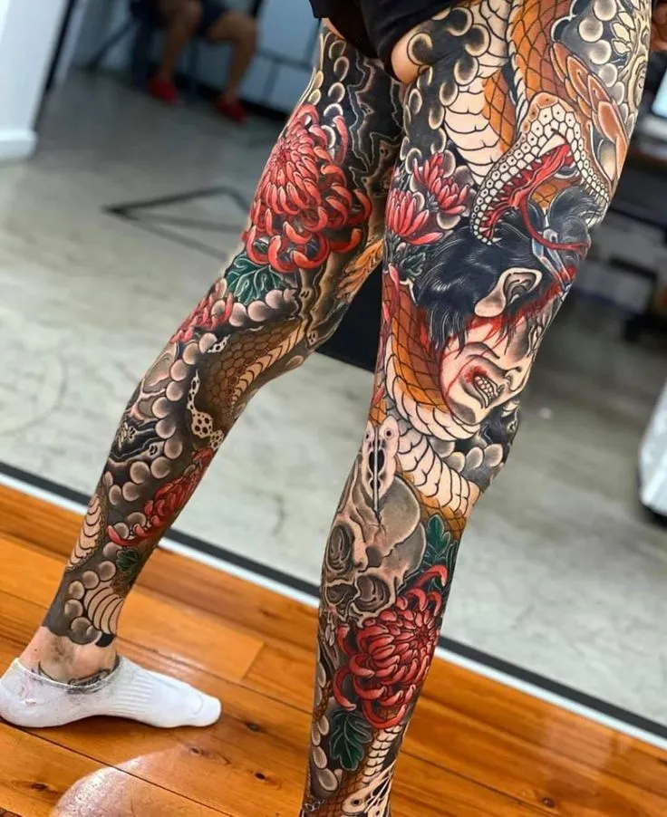 Top 500+ hình xăm full chân cho nam và nữ được chọn lọc - Genztattoo