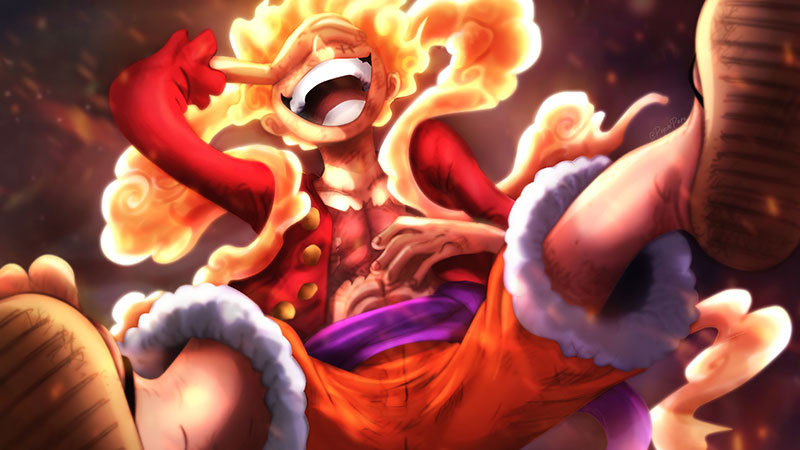 Hình nền Luffy Gear 5, hình nền Luffy God Nika