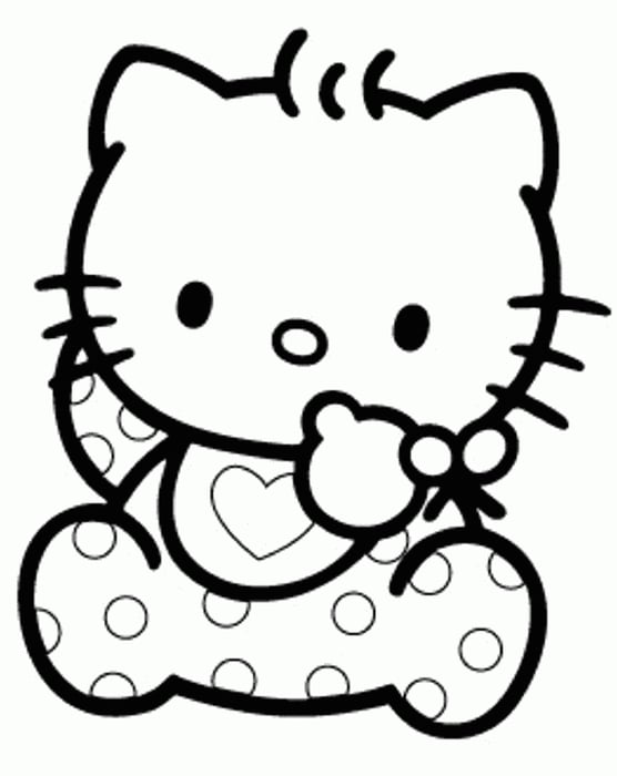 Bộ sưu tập tranh tô màu Hello Kitty đáng yêu