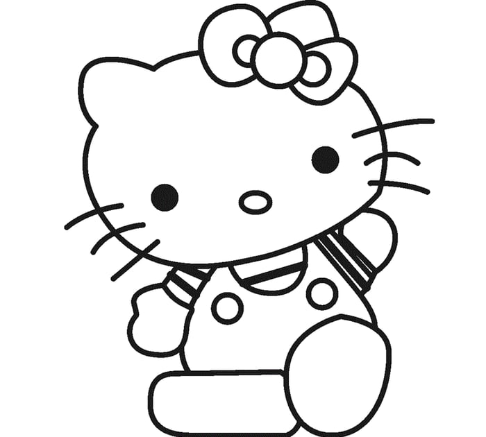 Bộ sưu tập tranh tô màu Hello Kitty đáng yêu