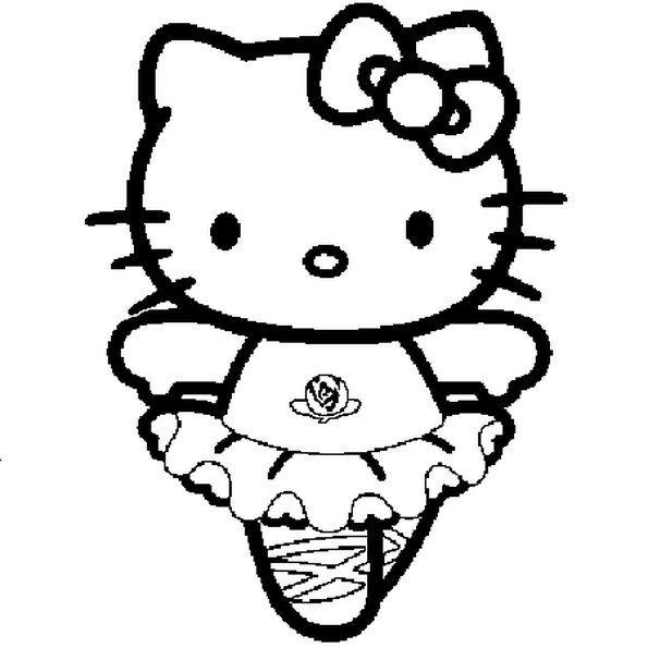 Bộ sưu tập tranh tô màu Hello Kitty đáng yêu