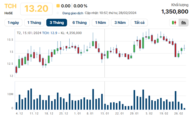 Cổ phiếu TCH - Có nên đầu tư năm 2024?