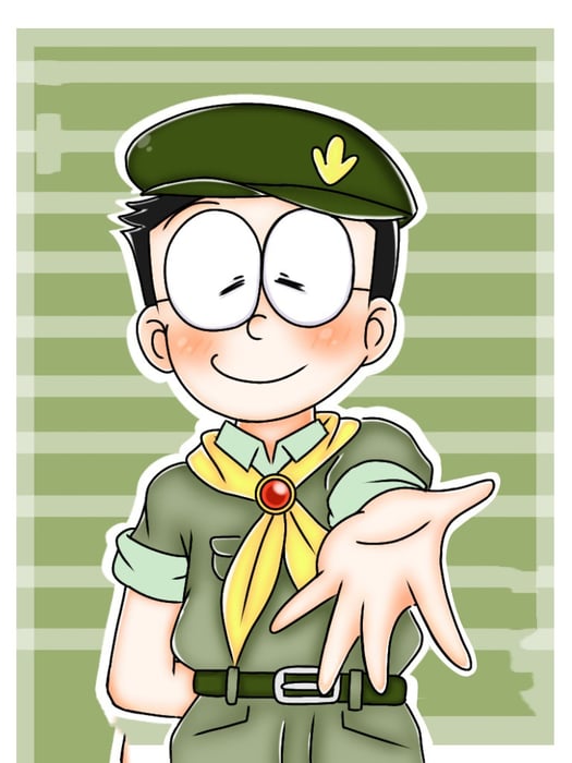 Nobita trong anime vô cùng phong cách