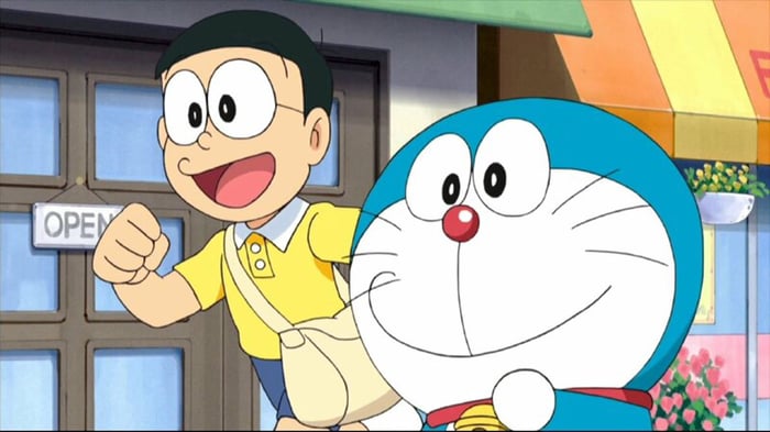 Nobita trong anime vô cùng phong cách