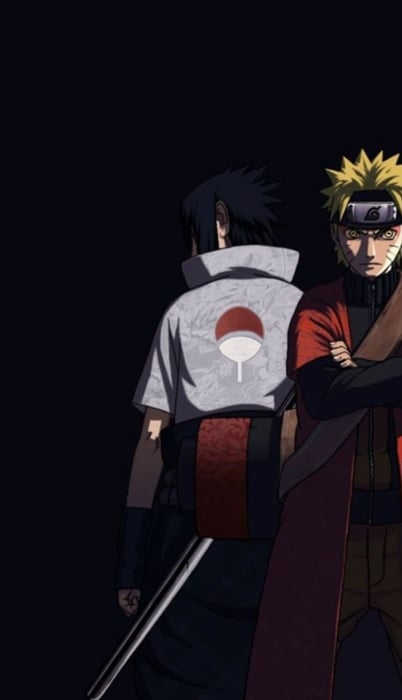 Bức tranh sống động của Naruto và Sasuke