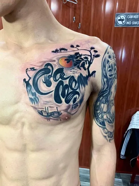 Tổng hợp 888+ hình xăm chữ cha mẹ ý nghĩa, ấn tượng - Genztattoo