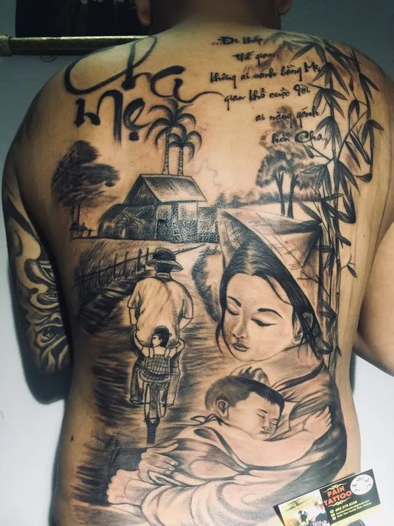 Tổng hợp 888+ hình xăm chữ cha mẹ ý nghĩa, ấn tượng - Genztattoo