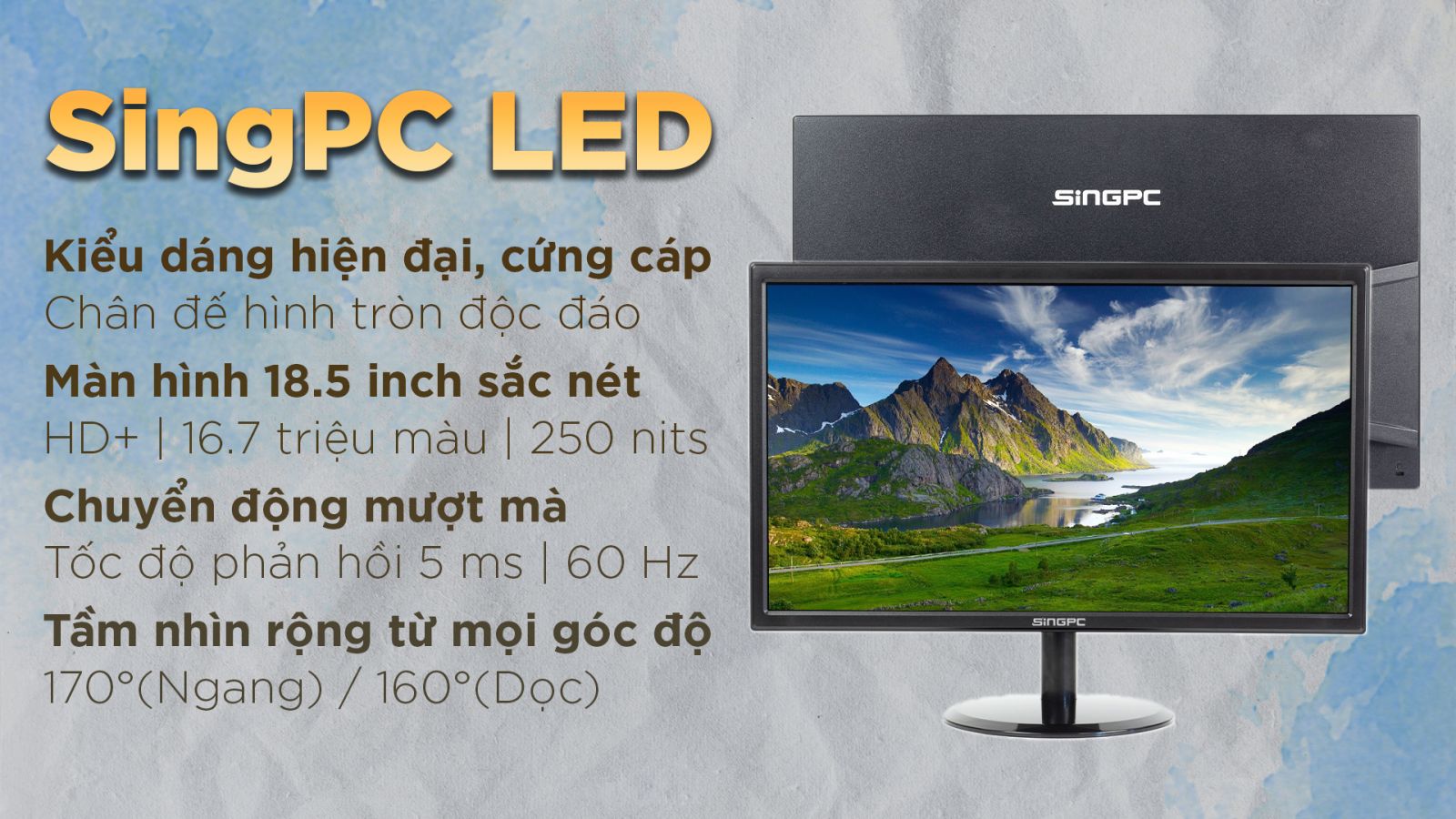 Màn hình SingPC LED 18.5 inch (SGP185S)