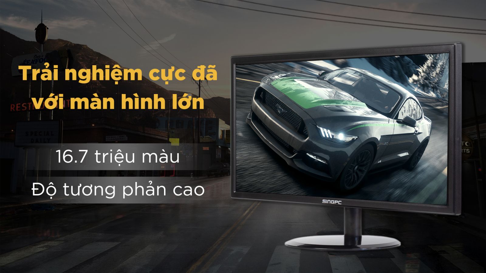 Màn hình SingPC LED 18.5 inch (SGP185S)