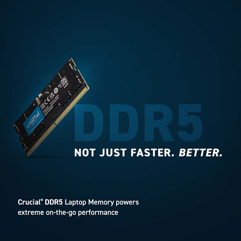 Ram Laptop Crucial DDR5 32GB 4800MHz 1.1v CT32G48C40S5.M16A1