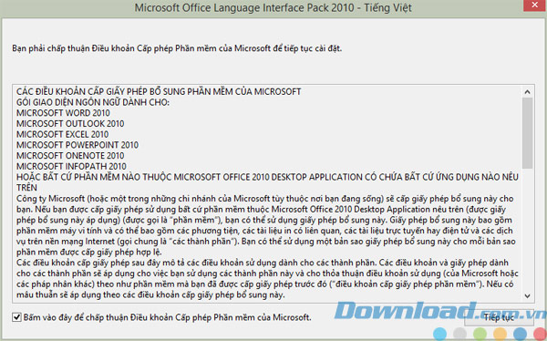 Microsoft Office - Tiếng Việt (32 bit) Bộ gói ngôn ngữ Tiếng Việt cho Microsoft Office