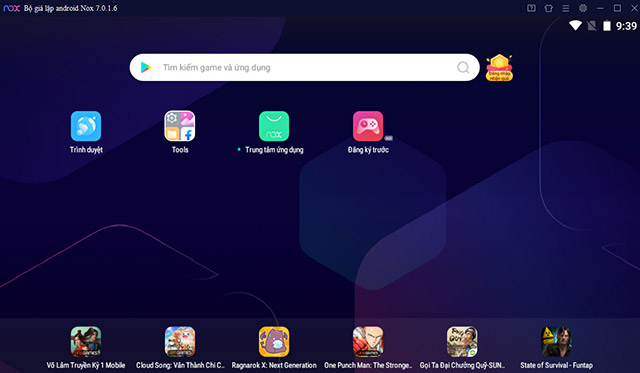 NoxPlayer 7.0.6.1 Phần mềm giả lập Android Nox cho PC