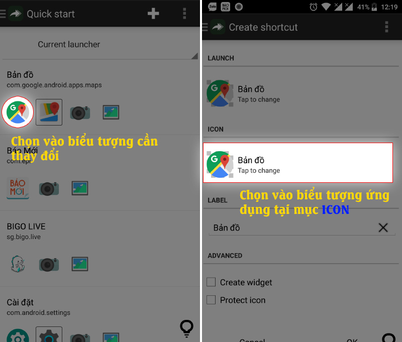 Thay đổi icon ứng dụng Android như thế nào? Hướng dẫn cách thực hiện