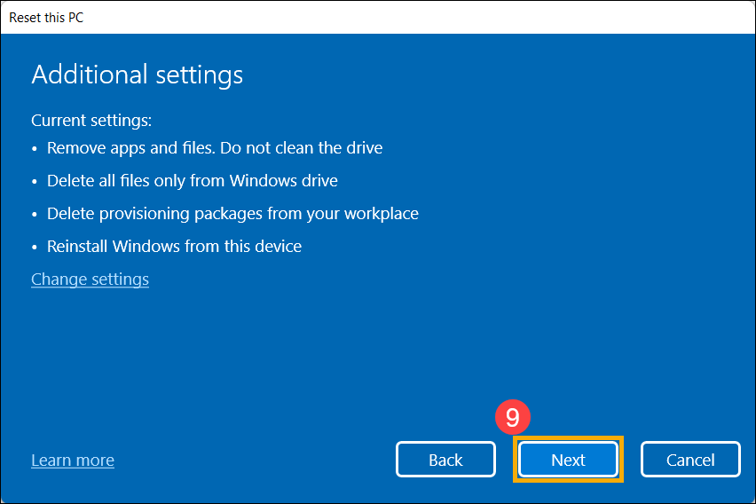 [Windows 11/10] Cách Reset (Cài đặt lại) Hệ điều hành