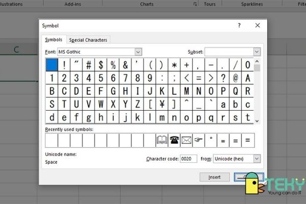 Cách thêm ký hiệu trong excel với sự đơn giản nhất