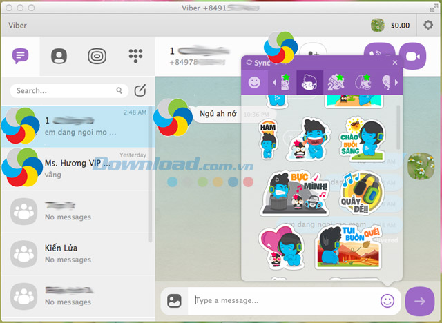 Viber cho Mac 24.0.1 Phần mềm gọi điện, gửi tin nhắn miễn phí cho Mac