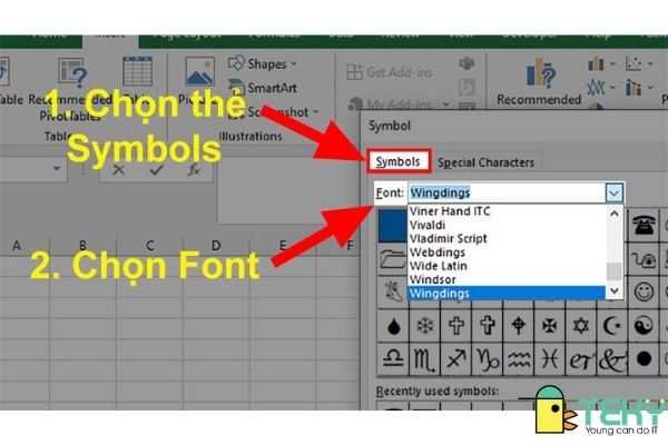 Cách thêm ký hiệu trong excel với sự đơn giản nhất