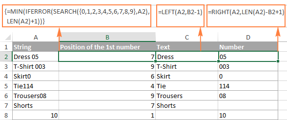 Làm thế nào để tách chuỗi văn bản trong Excel theo dấu phẩy, khoảng trắng, ký tự xác định