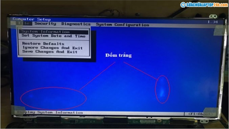 Màn hình laptop bị đốm sáng khắc phục bằng cách nào?