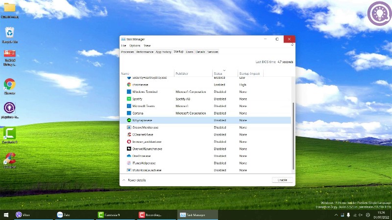 Cách tắt các ứng dụng khởi động cùng Windows 11