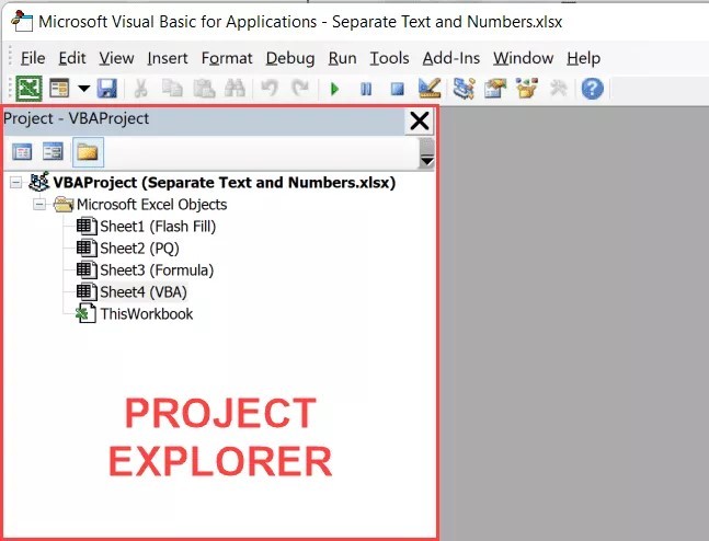 Cách tách biệt văn bản và số trong Excel