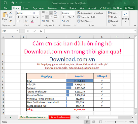 Microsoft Office 2016 2202 (16.0.14931.20132) Bộ ứng dụng văn phòng 2016 cho Windows