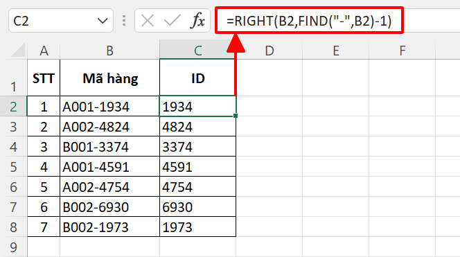 Hướng dẫn sử dụng hàm FIND để dò tìm ký tự trong Excel