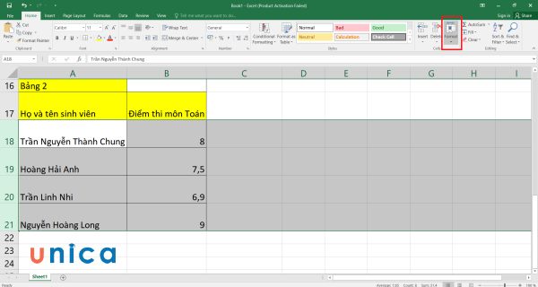 Top 3 cách giãn dòng trong Excel đơn giản - chi tiết nhất