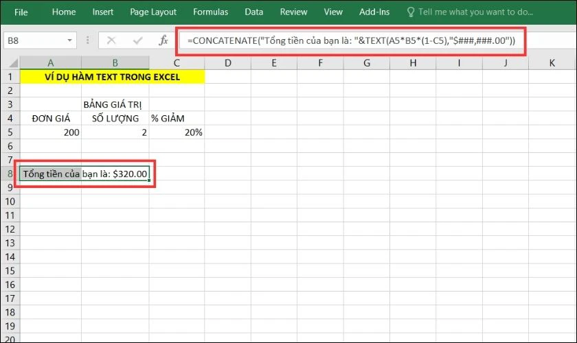 Cách dùng hàm TEXT trong Excel đơn giản, dễ hiểu nhất