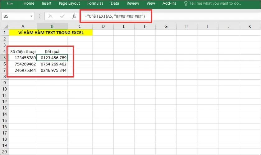 Cách dùng hàm TEXT trong Excel đơn giản, dễ hiểu nhất