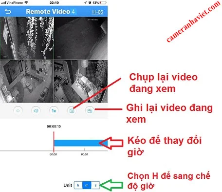 Cách xem lại camera quan sát trên điện thoại