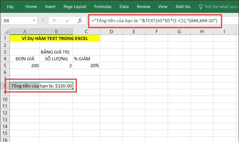 Cách dùng hàm TEXT trong Excel đơn giản, dễ hiểu nhất