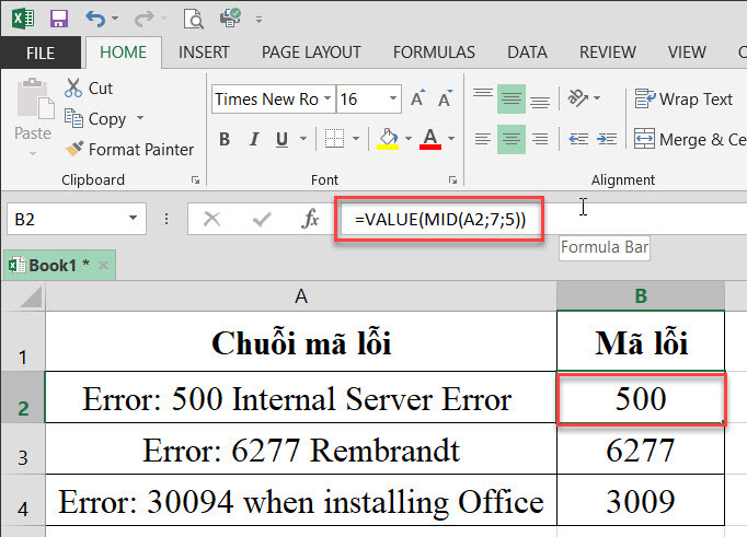 Cách dùng hàm Mid trong Excel kèm ví dụ cụ thể