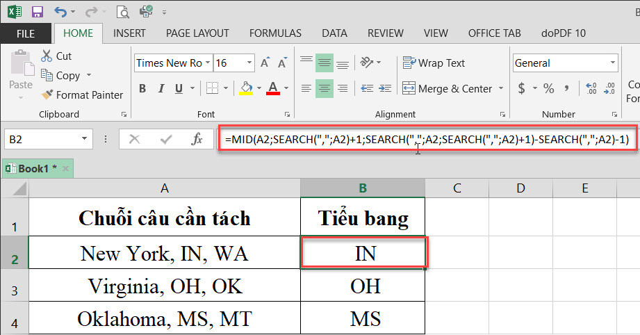 Cách dùng hàm Mid trong Excel kèm ví dụ cụ thể